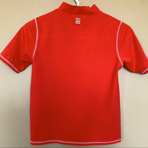 LANDS END Kids Orange UV Protection Sun Shirt EUC - Picture 2 of 3